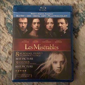 Les Miserables Blu Ray + DVD